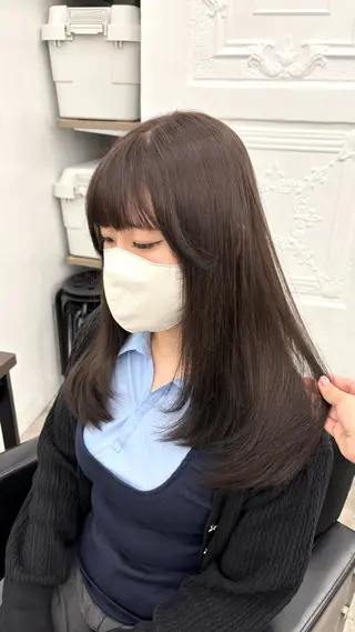 セミロング カラー 艶髪カラー/透明感/ 髪質改善/YUIKOのヘアスタイル