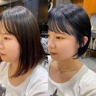ショート カラー 透明感カラー🌿 グレージュ🐺陽介のヘアスタイル