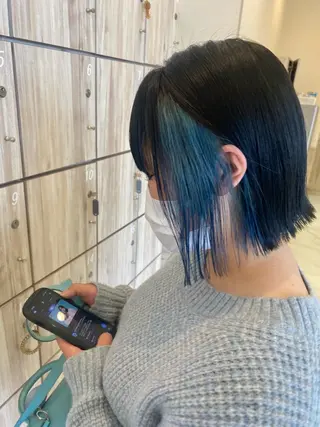 ミディアム カラー GRANDEUR やまだかなのヘアスタイル