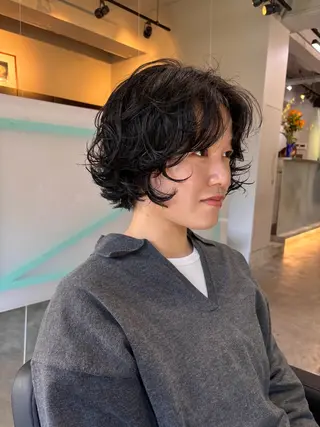 ショート パーマ ボブとパーマの達人 /美容室難民の方是非のヘアスタイル