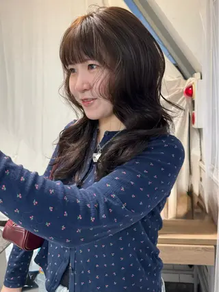 ロング カラー shiro.kobe 森彩華のヘアスタイル