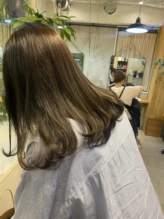 ロング カラー ヘアアレンジ 縮毛/透明感カラー Mariamu🫧のヘアスタイル