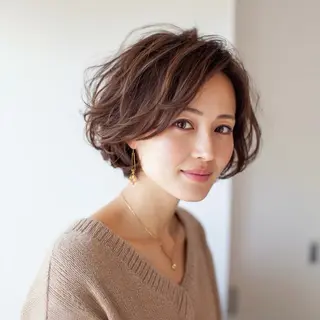 ショート 🌿京都丸みショート /小倉徒歩4分/多田のヘアスタイル