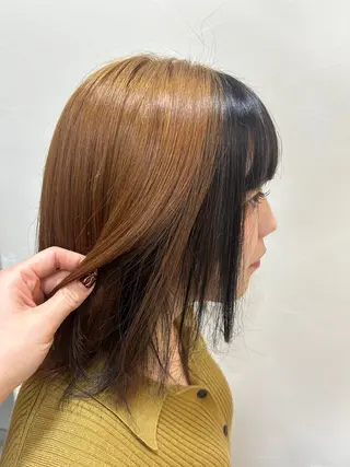 ミディアム 🍊小川実里🍊 /カラーレイヤーのヘアスタイル