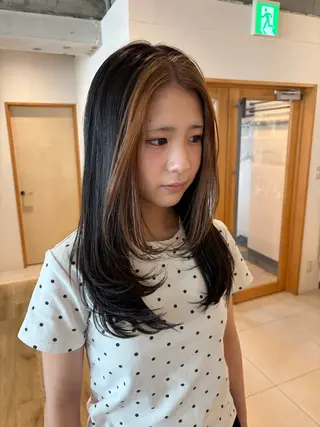 ロング カラー aina ⠀ ⠀ ⠀のヘアスタイル