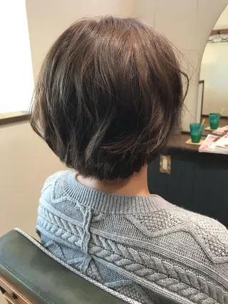 ショート カラー パーマ Ray hair 春日部のヘアスタイル