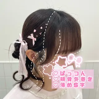 ロング いぶきゆう 栄/カットモデルのヘアスタイル