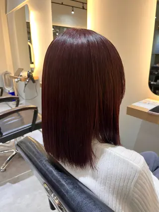 カラー 顔周りカット/ 透明感カラー/ユイのヘアスタイル