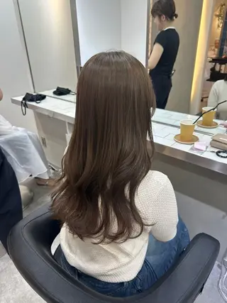 ロング カラー 銀座/ヘアセット/ 島村美帆のヘアスタイル