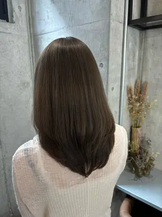 セミロング カラー maika (^^)。.:*☆のヘアスタイル