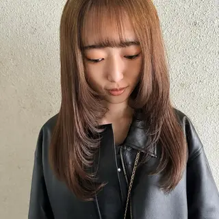 ミディアム カラー 中川 竜誠のヘアスタイル