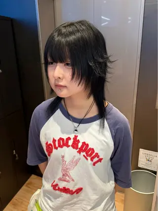 セミロング 似合わせカット/ デザインカラー🦄のヘアスタイル