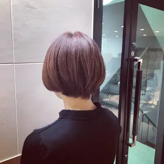 ショート カラー 髪質改善🌈縮毛矯正 荻原 達矢のヘアスタイル