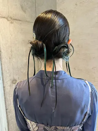 セミロング ヘアアレンジ はやしほのか| マンツーマン美容師のヘアスタイル