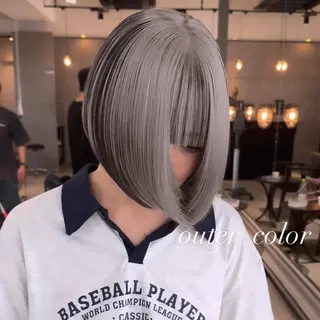 ショート カラー 💜ハイトーン💛 マジカルかいちゃんのヘアスタイル
