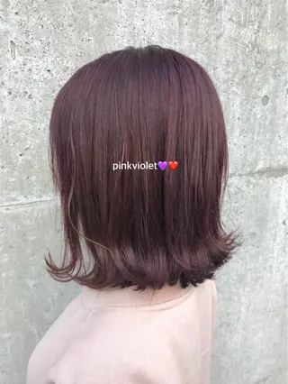 セミロング カラー 小川 美咲のヘアスタイル