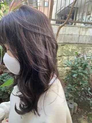 ロング カラー Moca 〰️のヘアスタイル