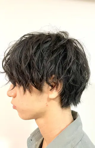 ショート パーマ メンズ 🌙19時以降通える メンズ専門 コーダイのヘアスタイル