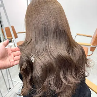 ロング カラー ヘアアレンジ ブリーチなしカラー /新百合ヶ丘/安形翔のヘアスタイル