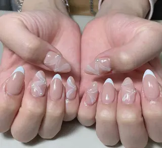 ネイル By moonネイル 🌷ワンホン/韓国風のネイルデザイン