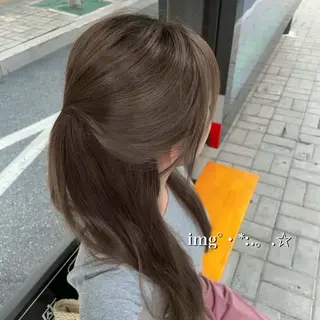 カラー 🌿‬透明感カラー 🫧ひなの🧸のヘアスタイル