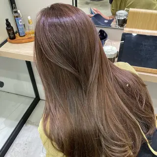 ロング カラー 友杉 香子のヘアスタイル