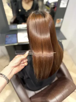 パーマ ロング カラー リピート90%超/縮 毛/酸性縮毛特化井口のヘアスタイル