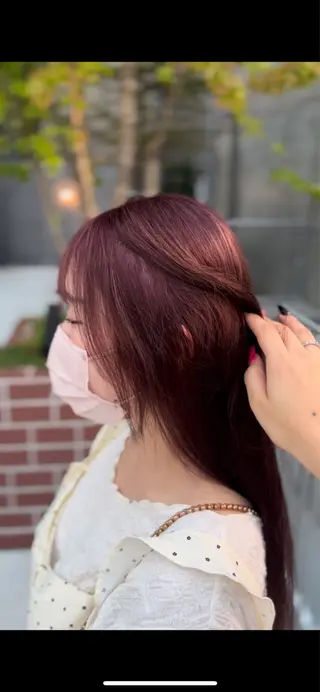 カラー 中村 真珠のヘアスタイル