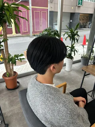 ショート カラー メンズ momo🎀毛流れ パーマ/🚹限定のヘアスタイル