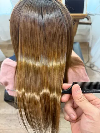 ロング 髪質改善 菊池紳吾のヘアスタイル