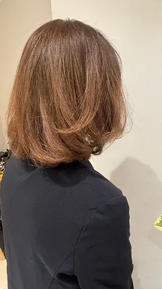ミディアム パーマ は る か カット￥0のヘアスタイル