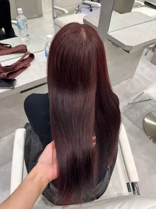 ロング SAKURA 顔まわり/髪質改善のヘアスタイル