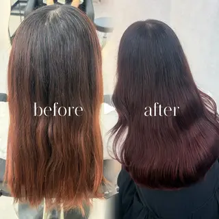 セミロング カラー 💎あおい💎大宮 🦋ワンカラー🦋のヘアスタイル