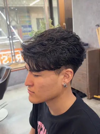 ショート パーマ りょうま⚡️新小岩 ニュアンスパーマのヘアスタイル