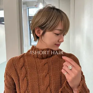 ショート 縮毛矯正/レイヤー taiga🧡のヘアスタイル
