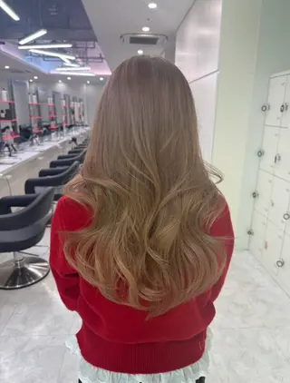 ロング 韓国× ベージュ特化🤎のヘアスタイル