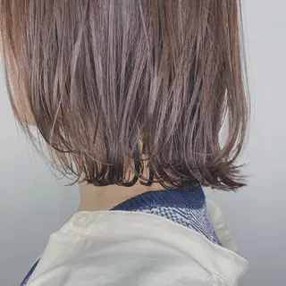 ミディアム カラー 暖色カラー🍊 せきゆうかのヘアスタイル