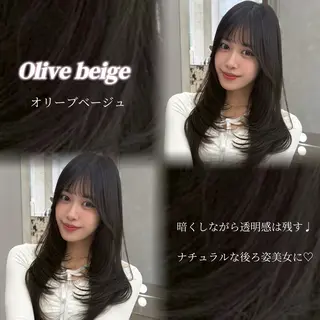 カラー YUI  透明感🌱 グレージュ🌿‬浦和のヘアスタイル