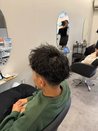 ショート パーマ メンズ 【メッシュ×パーマ】 ❤️🔥Koukiのヘアスタイル
