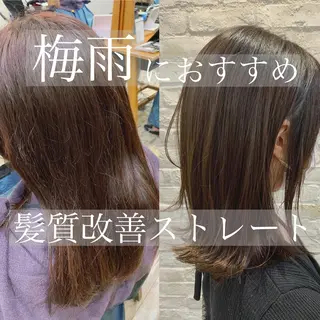 ミディアム パーマ 大人レイヤー×艶髪 小久保　春暁のヘアスタイル
