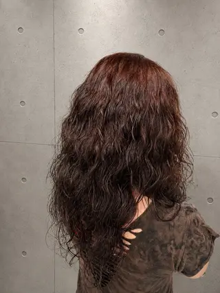 ロング パーマ レイヤー/パーマ 🐼HARUKA🐼のヘアスタイル