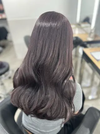 ロング カラー YUKA🤍ベージュ /ミルクティーのヘアスタイル