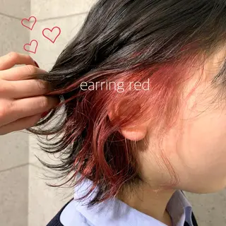 ショート カラー ブリーチ/推しカラー moe🐰🌷のヘアスタイル
