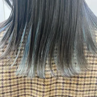 ロング カラー レイヤー・ハッシュ ウルフ・武蔵小杉のヘアスタイル