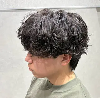 ショート パーマ メンズ 【メンズ特化】 池田大成✂︎のヘアスタイル