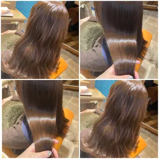 カラー 🩵盛れる顔周り/ 艶カラーemi🩵のヘアスタイル