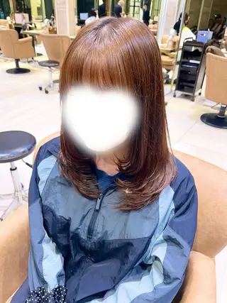 ミディアム ボブ／レイヤーモデル 募集中🫧ゆい🌼のヘアスタイル