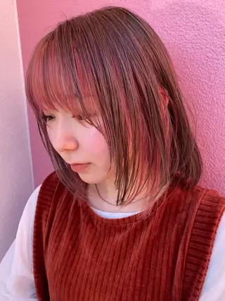 ミディアム 梶浦 颯のヘアスタイル