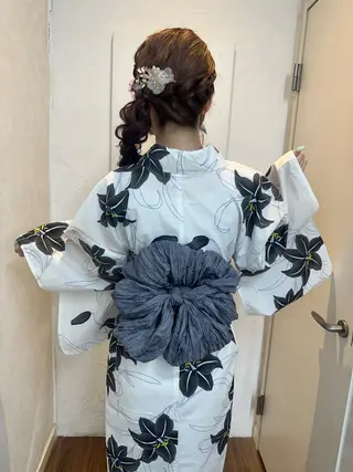 ロング ヘアアレンジ GLOSS 心斎橋 山上のヘアスタイル