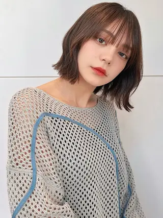 ミディアム 透明感カラー/ヘッド スパ/喜多将平🍀のヘアスタイル